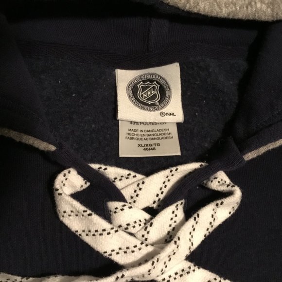 Seattle Kraken NHL Hoodie Navy Blue/Grey Men's XL Lace Up Pocket Pullover EUC - Picture 5 of 9